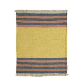 The Belgian Towel Fouta Red Earth stripe 110x180cm
